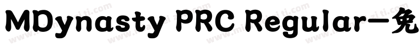 MDynasty PRC Regular字体转换